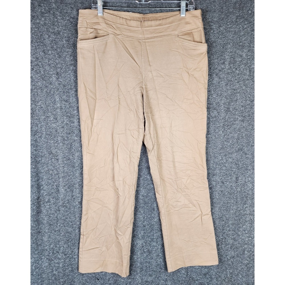 Croft & Barrow Pants Womens 12R The Effortless Stretch Pant Tan EUC